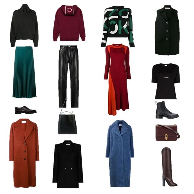 Полноцветная схема формирования гардероба в темных оттенках | BEAUTY PLAN | Образовательный портал о моде и стиле