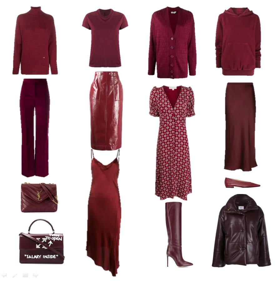 Винный цвет в гардеробе | BEAUTY PLAN | Образовательный портал о моде и стиле